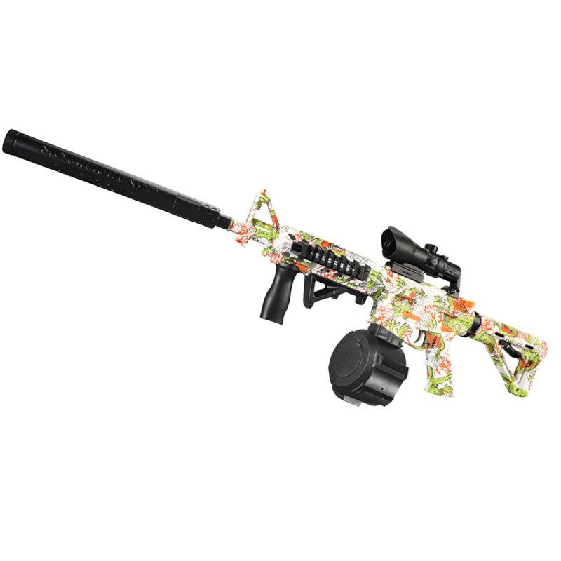 A long-range Gun Toys for Adults featuring a camo design and a high-accuracy barrel.