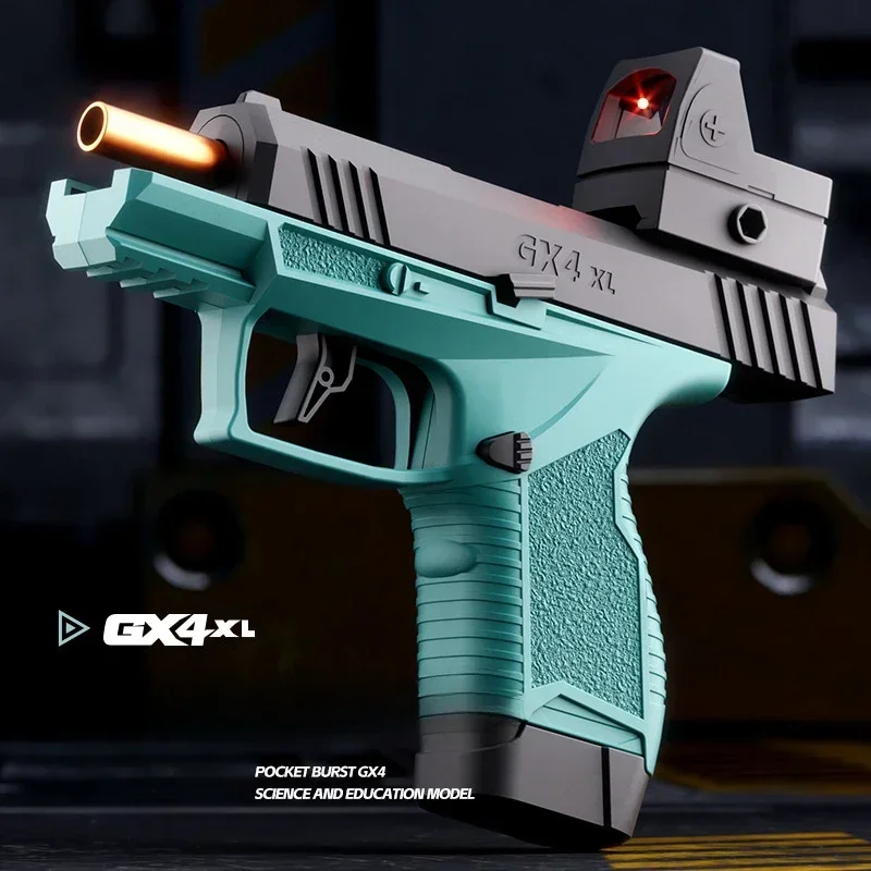 Compact Glock toy gun with laser sight and ergonomic grip for realistic tactical games.